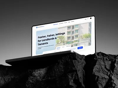 RoomforRent dashboard landing page listing product design property saas ui uiux ux web design web ui