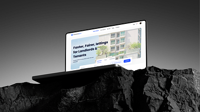 RoomforRent dashboard landing page listing product design property saas ui uiux ux web design web ui