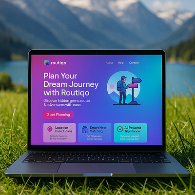 Dream Journey Planner UI – Routiqo Landing Page