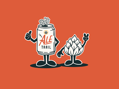 Jax Ale Trail - Logo beer beer can branding character design doodle drawing graphic design hop illustration logo mascot type typography vector visual identity