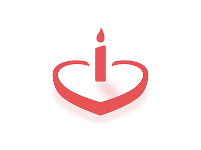 Happy Valentine's Day cake candle care celeberate day emotion fire heart illustration love minimal valentine