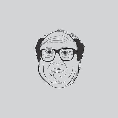 Danny DeVito @linescurveshapes adobe adobe illustrator danny devito design fan art graphic design icon illustration vector vector art vector illustration