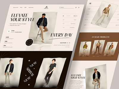 Fashion Website Template cart clothes clothing e commerce ecom ecommerce website fashion fashion brand interface landing page marketplace online shopping product cart shop shopify shopify template shopping shopping app ui ux website