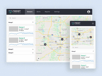 Frost Control Systems technology ui ux web app