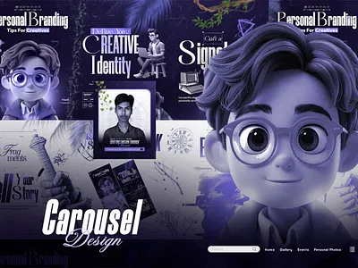 Carousel Design - Personal Branding - Tips advertising banner carousel design carousel post creative design instagram carousel linkedin carousel personal branding poster visual identity