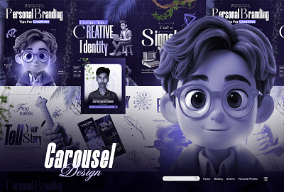 Carousel Design - Personal Branding - Tips advertising banner carousel design carousel post creative design instagram carousel linkedin carousel personal branding poster visual identity