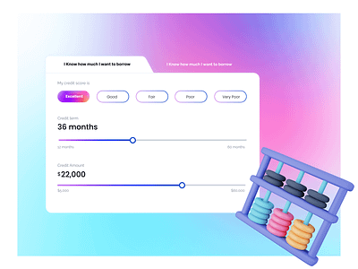 Loan Calculator UI ajax atomic design buy now pay later calculation calculator calculator component calculator ui component component ui credit credit calculator credit score easy calculator easy loan loan loan calculator loan ui minimal ui uiux