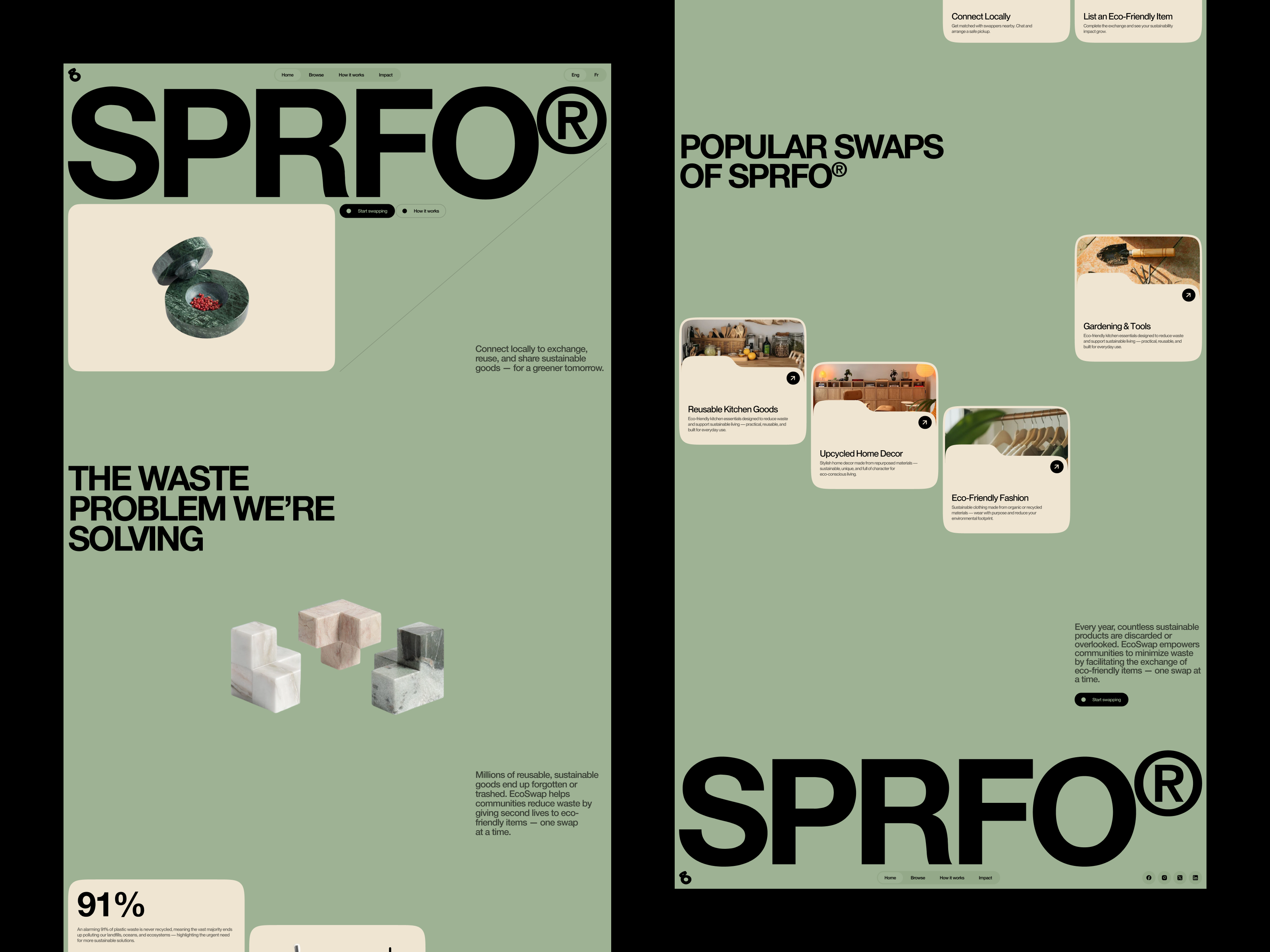 Example of Premium UI UX Design For Website Design