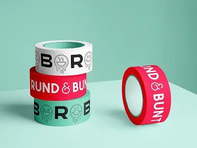 RUND&BUNT Pizza Bar Brand Identity apron box branding design download embroidered freebie identity logo mockup mockups psd tape template typography