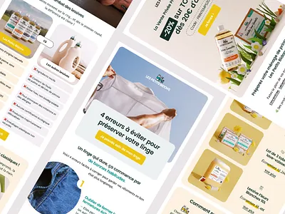 Newsletter Design - Les Petits Bidons 🫧 education newsletter email email designer email marketing email marketing freelance klaviyo expert newsletter newsletter design template newslettters