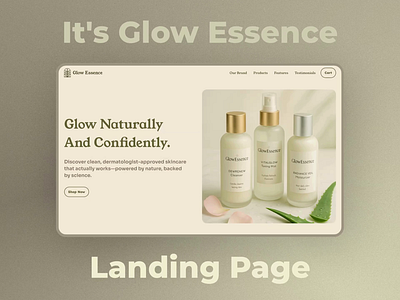 Glow Essence Website Design branding circle design graphic design illustration logo modern ui ux vector
