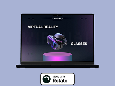 VR Lens UI – Designing the Future of Virtual Interaction branding graphic design landing page landingpage moderndesign product design website design