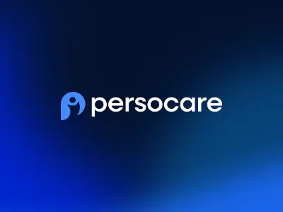 PERSOCARE - LOGO DESIGN a logo branding connection creative logo gradient logo graphic design identity logo logo design logos logotype m logo minimalist logo startup logo tech ui
