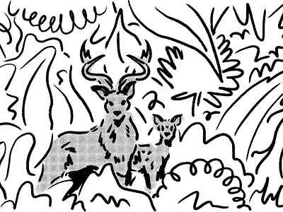 Chained To The End animation deer illustration photoshop