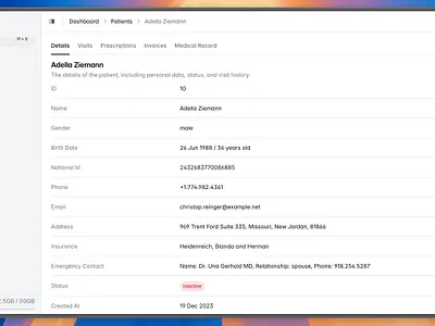 Clinic template template ui ux