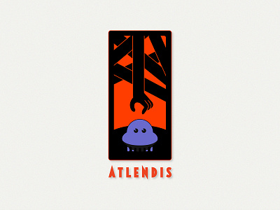 Atlendis: Badge III branding character design illustration logo