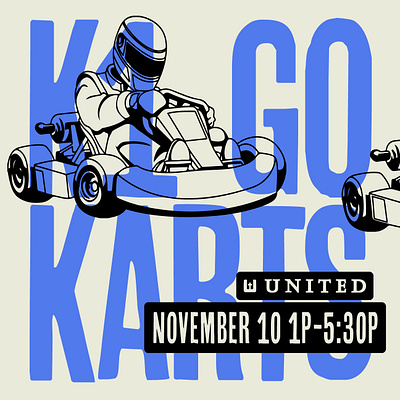 Go Karts Event Graphic event design event graphic graphic design students