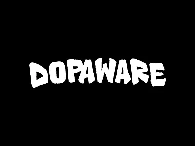 Dopaware - Wordmark (Streetwear Brand) branding lettering logo lsd psy psychedelic streetwear typography
