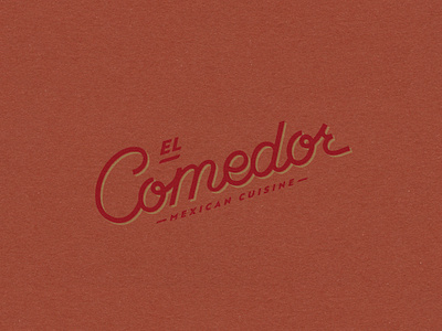 El Comedor design icon illustrator lettering logo restaurante vector