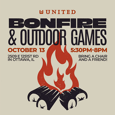 Bonfire Event Graphic design event design events graphic design