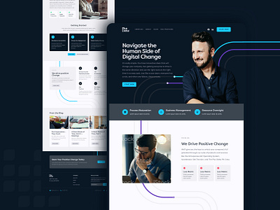 Plus Delta Homepage b2b design startup ui ux web design webflow