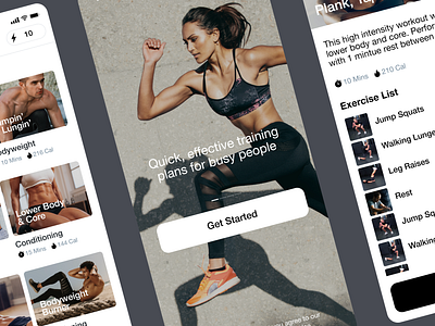 Sparkfit Mobile App app fitness health mobile ui ux