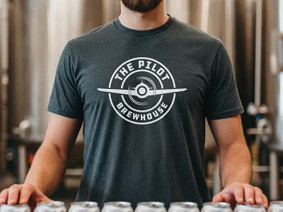 The Pilot Brewhouse branding brewery brewhouse craft beer ddc hardware identity logo ohio pilot plane