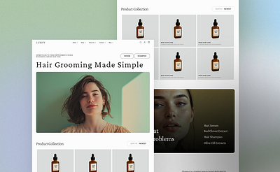 Beauty Product Landing Page UI Design branding design figma ui uiux ux