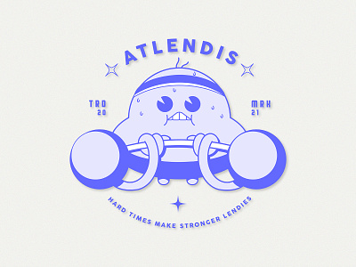 Atlendis: Badge V badge branding character design illustration logo vector