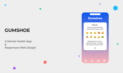 Gumshoe - A Mental Health App app design ui ux ux design