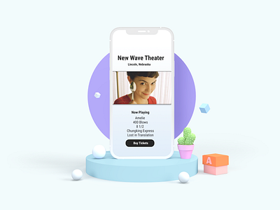 New Wave Theater - App Design app design ui ux ux design