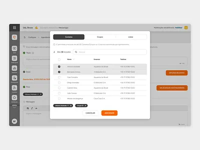 Message Scheduling - Two-way Communication System app system two way communication ui ux
