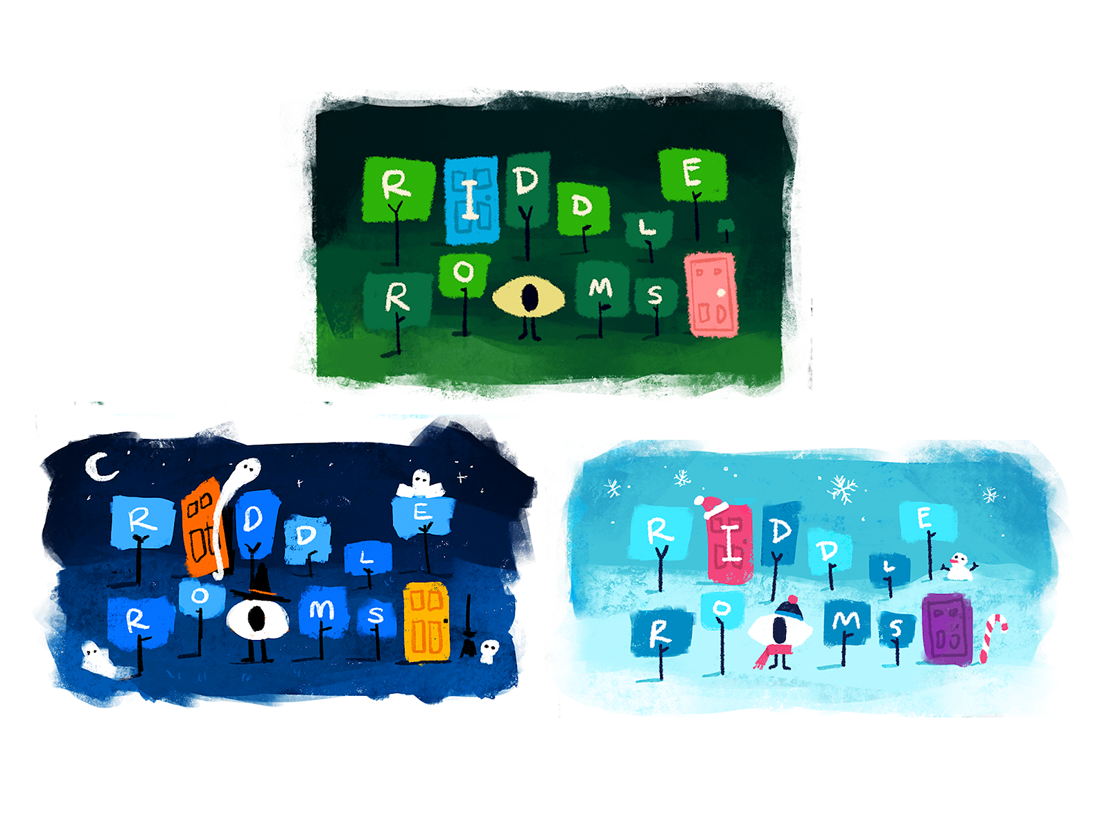 Riddle rooms explorations by Ben Tobias on Dribbble