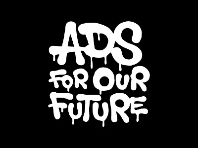 Stacked Logo - ADS ads branding expression free graffiti logo spray typography