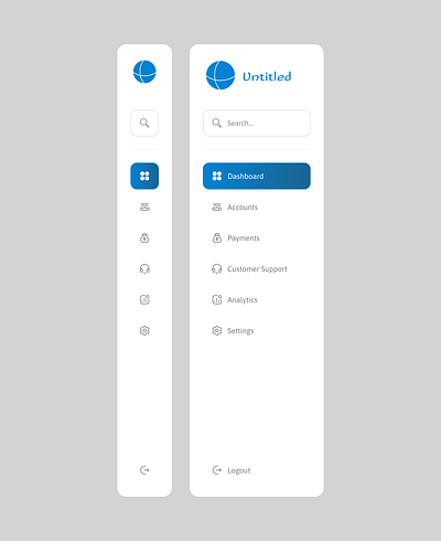 Sidebar UI design ui ux