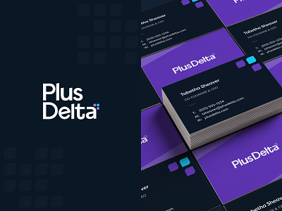 Plus Delta Brand Collateral branding kansas city saas startup ui ux web design webflow