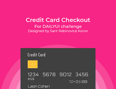 Credit Card Checkout dailyui graphic design ui uxui
