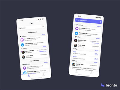 Bronto- iOS UI Exploration graphic design ios ui ux