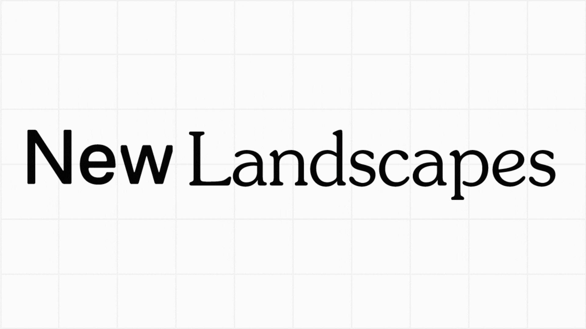 New Landscapes - Logo Animation animation branding logo ui