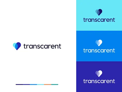 Transcarent Logo app design b2b branding logo saas startup ui ux web design webflow