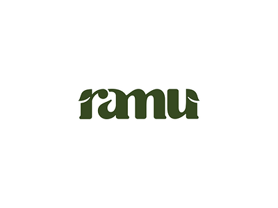 Ramu ( typography logo ) branding company brand logo company branding design graphic design logo modern vector