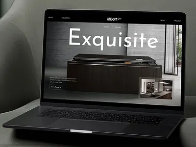 Boffi - Luxury Minimalist Modern Interior Website Design 3d architecture design figma graphic design interior ui ui ux design ux designer web web design website website designer