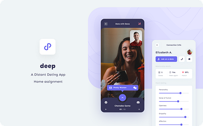 Deep | Distant dating mobile app app dating layers product design ux