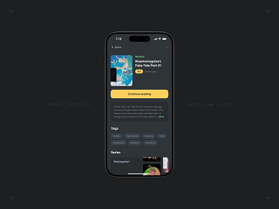 Project Interface 009 - Ebook Detail Page app ebook interface mobile reader ui