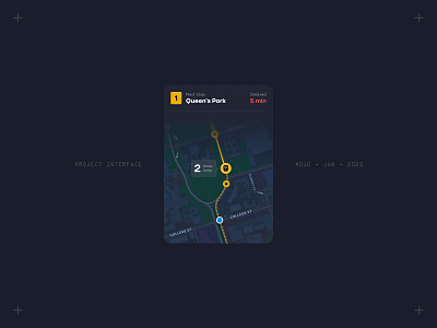 Project Interface 010 - Subway Map guide interface map public transit route subway ui ux widget