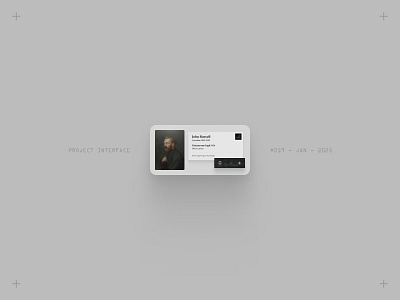 Project Interface 019 - Digital Art Gallery art gallery interface recommendation ui ux widget