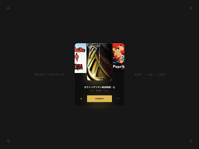 Project Interface 020 - Movie Night Voter app graphic design interface movie picker selector ui ux widget