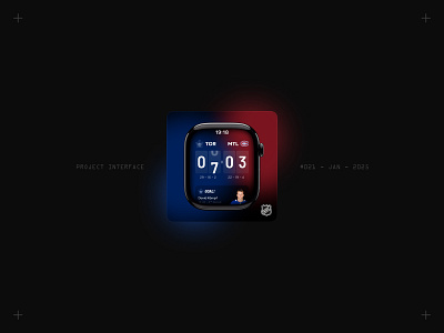 Project Interface 021 - Sports Watch App hocky interface montreal scores sports toronto ui ux widget