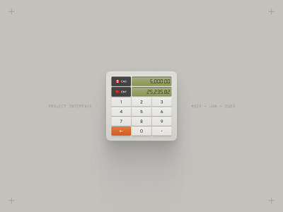 Project Interface 023 - Currency Exchange calculater currency exchange interface ui ux widget