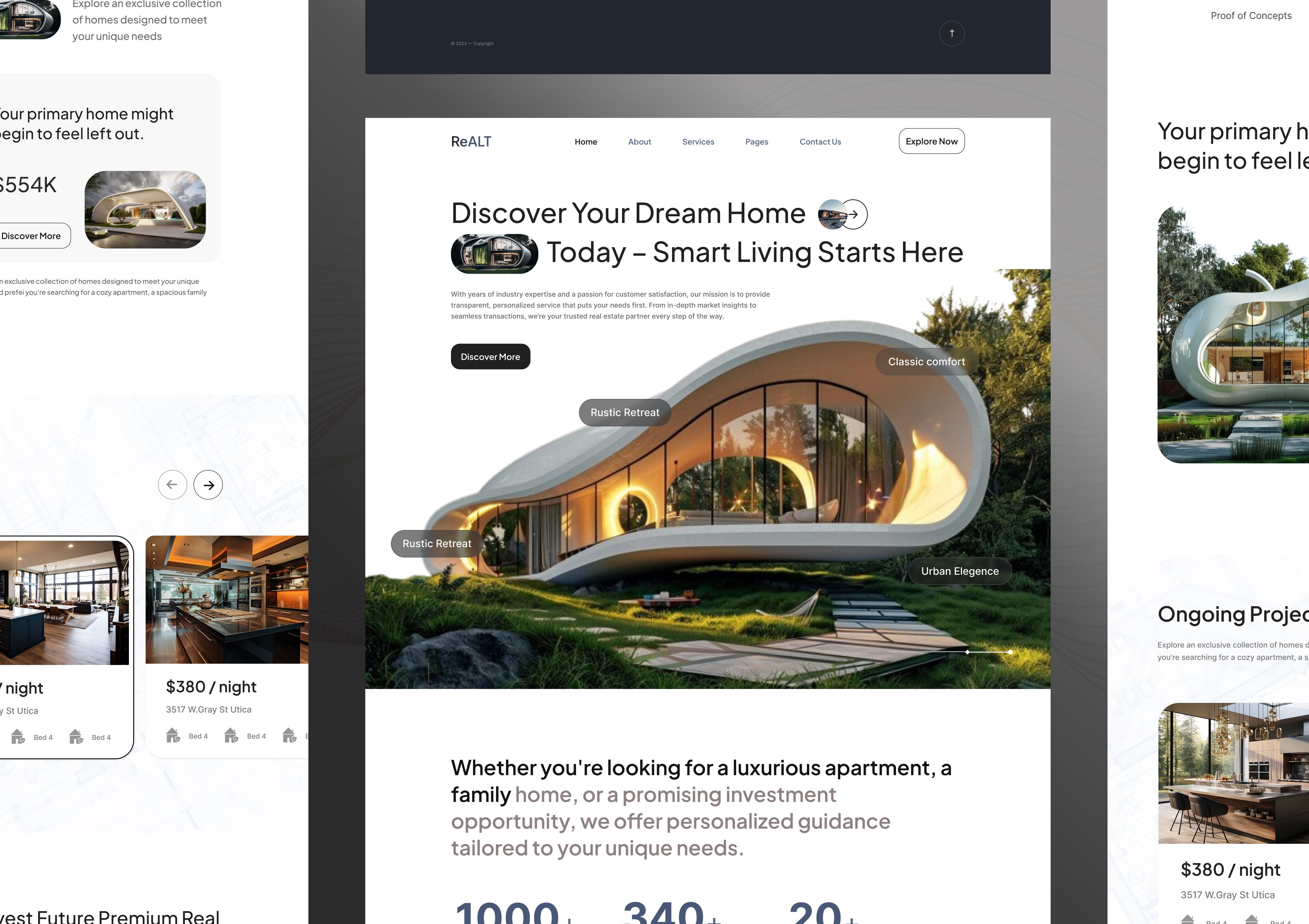 Discover Dream home best designer development graphic design real real estate saas ui ux wordpress
